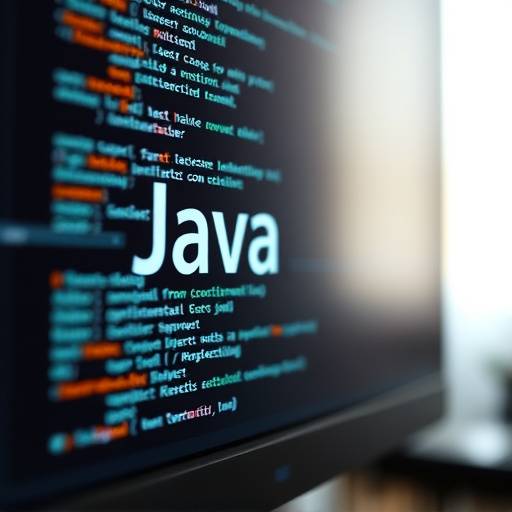 Java code displayed on a computer monitor